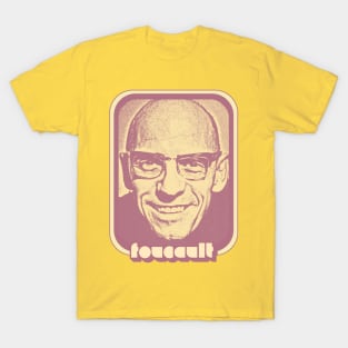 Michel Foucault /\/\/\ Retro Fan Art Design T-Shirt